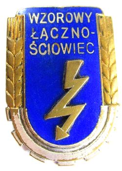 ODZNAKA WZOROWY ŁĄCZNOŚCIOWIEC 1951 DUŻA 