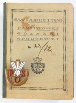 PAŃSTWOWA ODZNAKA SPORTOWA ESEF + LEGITYMACJA