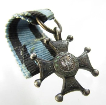 VIRTUTI MILITARI -SYGNOWANA MINIATURA 