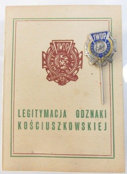 Legitymacja żony kapitana 1 WARSZAWSKA DYWIZJA ZMECHANIZOWANA 