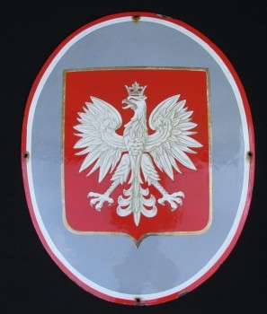 EMALIOWANA TABLICA GODŁO II RP 