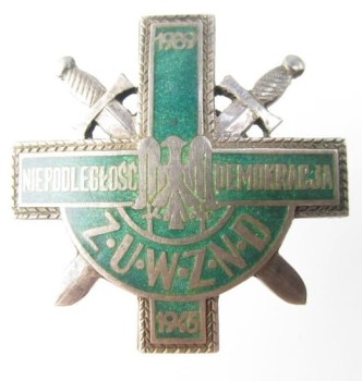 ODZNAKA NIEPODLEGŁOŚĆ DEMOKRACJA  1939 -1945