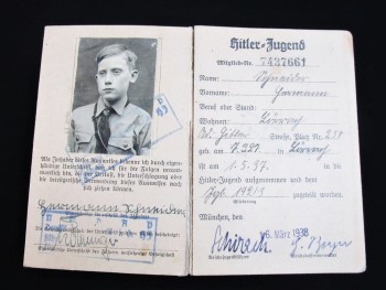 LEGITYMACJA HITLERJUGEND