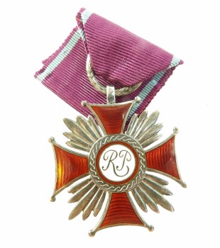 SREBRNY KRZYŻ ZASŁUGI SPINK & SON LONDON 