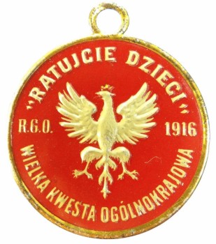 ŻETON 1916 RATUJCIE DZIECI 