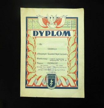 DYPLOM  ŁĄCZNOŚCIOWIEC - ZAWODY