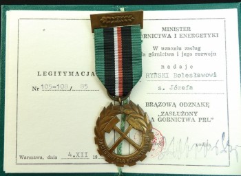 ZASŁUŻONY DLA GÓRNICTWA 