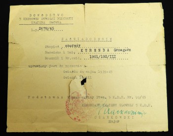 5 KDP KWATERA GŁÓWNA NADANIE GWIAZDA ITALII, GWIAZDA ZA WOJNĘ 1939 -1945