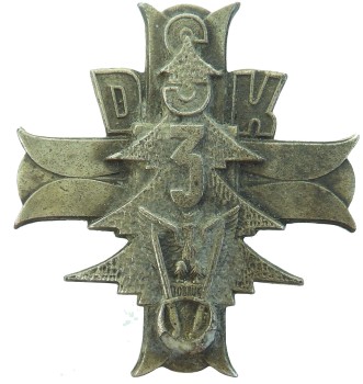 ODMIANA CYNKOWA - ODZNAKA 3 DSK  
