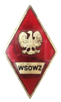 WĄSKI RANT - ODZNAKA ABSOLWENTKA WYŻSZEJ SZKOŁY OFICERSKIEJ  WOJSK ZMECHANIZOWANYCH