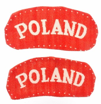 PARA OZNAK MUNDUROWYCH POLAND
