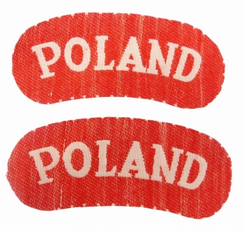 PARA OZNAK MUNDUROWYCH POLAND