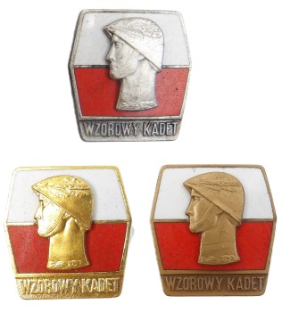 KOMPLET ODZNAK WZOROWY KADET