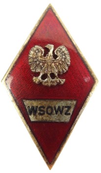 WĄSKI RANT - ODZNAKA ABSOLWENTKA WYŻSZEJ SZKOŁY OFICERSKIEJ  WOJSK ZMECHANIZOWANYCH (1)