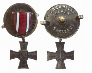 KRZYŻ WALECZNYCH 1920 MINIATURKA 