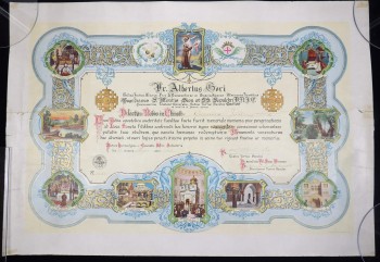 DYPLOM KRZYŻ JEROZOLIMSKI 1943 