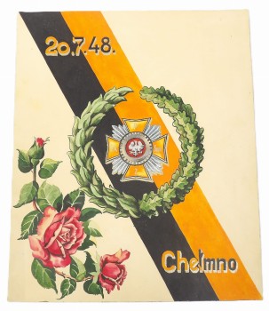 DYPLOM SZKOLNY PUŁK SAMOCHODOWY 1948 