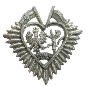 POLSKA BROSZA PATRIOTYCZNA ORZEŁ LEW. ANGLIA1945