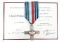 WARSZAWSKI KRZYŻ POWSTAŃCZY 1944 Z LEGITYMACJĄ