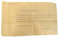 ZAŚWIADCZENIE SPÓŁDZIELNI 72 PUŁKU PIECHOTY