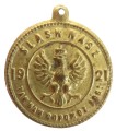 ŻETON PAMIĄTKOWY ŚLĄSK NASZ 1921 TAK NAM DOPOMÓŻ Bóg
