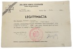 ZAOLZAŃSKI KORPUS OCHOTNIKÓW 1938 - LEGITYMACJA 