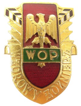 ZŁOTA ODZNAKA WZOROWY ŻOŁNIERZ WOP  