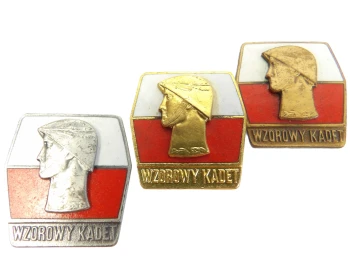 KOMPLET ODZNAK WZOROWY KADET 