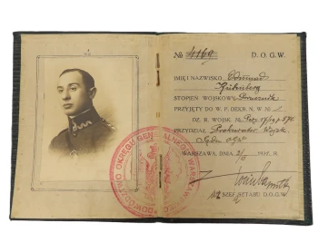 1921 LEGITYMACJA PROKURATORA WOJSKOWEGO 