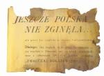 ULOTKA NIEMIECKA 1944 "JESZCZE POLSKA NIE ZGINĘŁA"