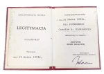 LEGITYMACJA KRZYŻA ARMII KRAJOWEJ 