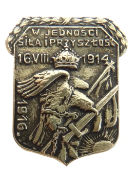 Odznaka pamiątkowa NKN "W Jedności Siła i Przyszłość", 1916 