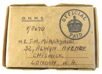 PUDEŁKO NA ODZNACZENIA  II WOJNA ŚWIATOWA 