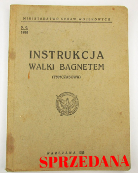 INSTRUKCJA WALKI BAGNETEM WP 1928